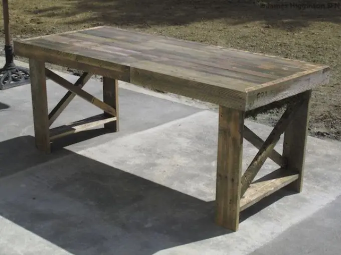 Mesa de quincho con pallets!