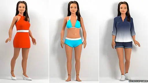 Una Barbie con proporciones humanas