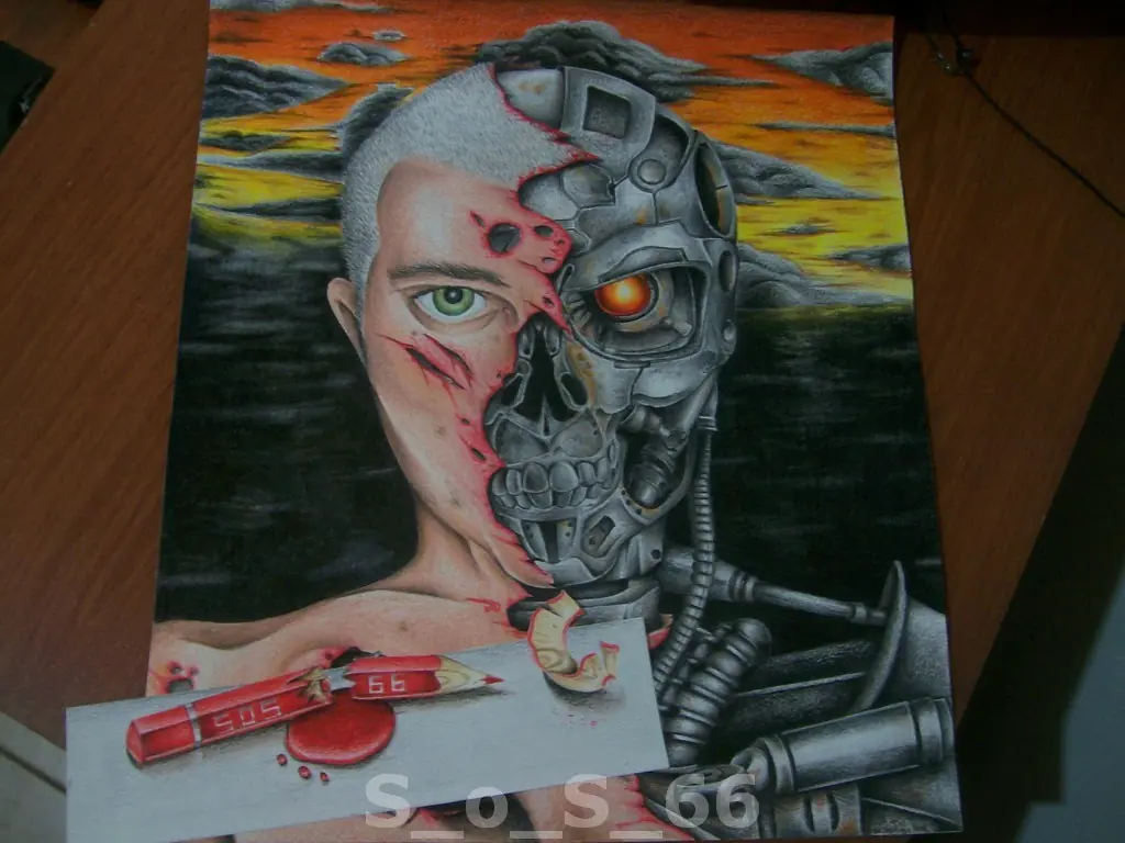 pintado a lapiz