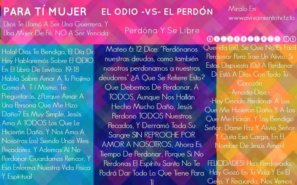 El Odio VS El Perdón