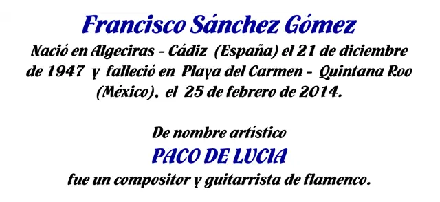 Paco de Lucia