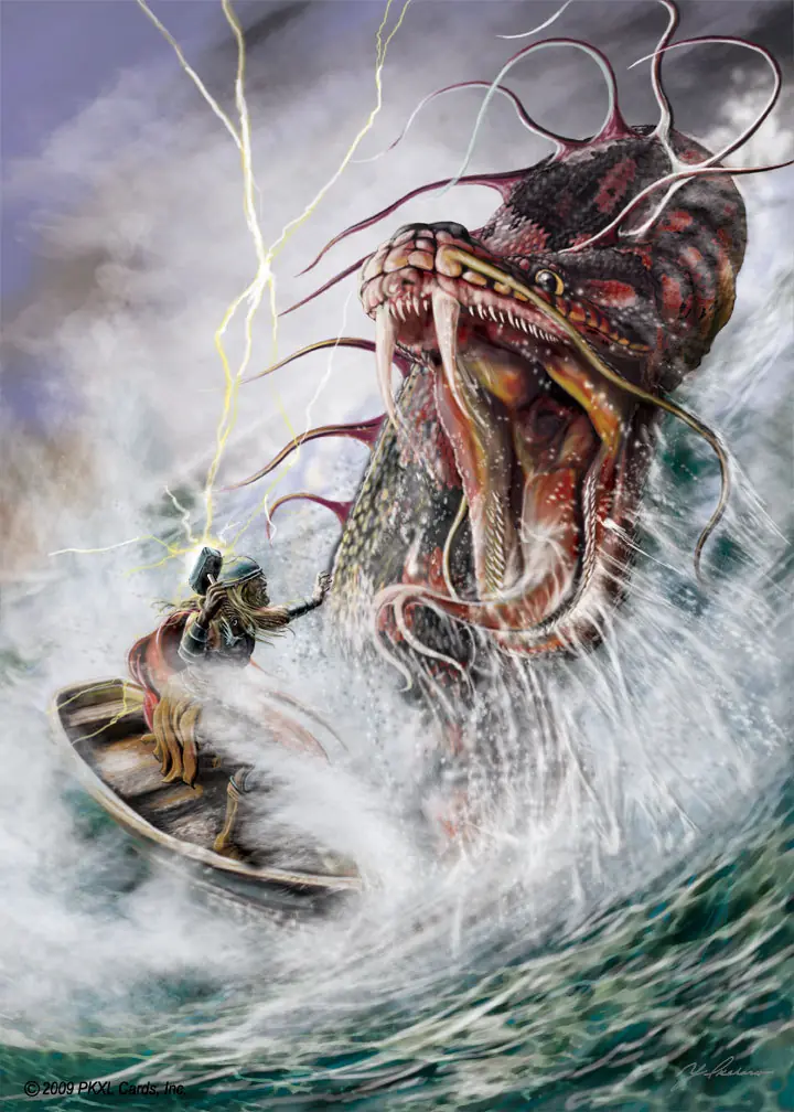 Jörmundgander La Serpiente Gigante [Mitología Nórdica]