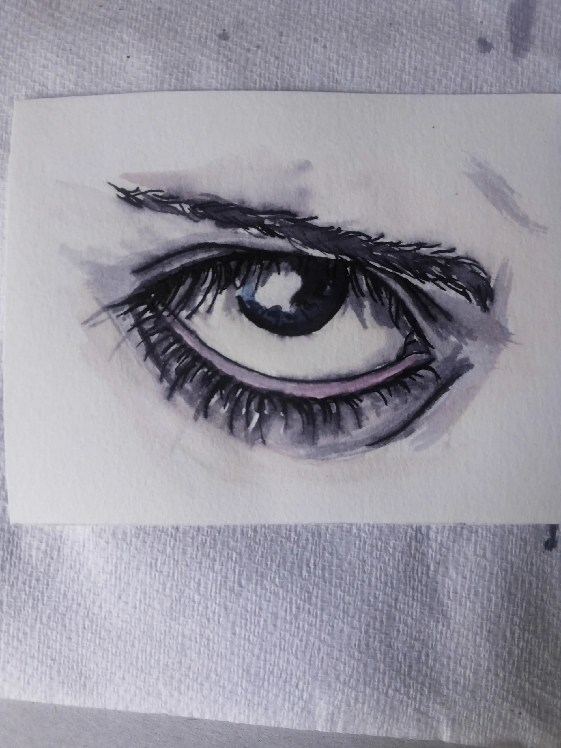 Improvisando con tintas.