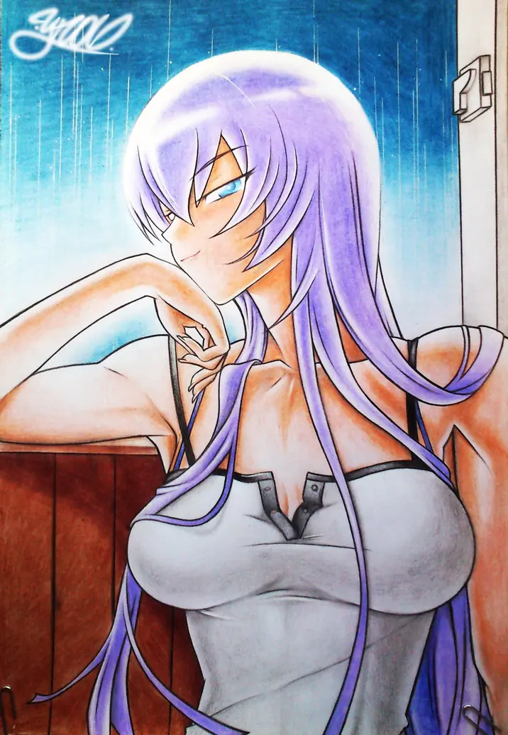 dibujo saeko busujima H.O.T.D (yras)
