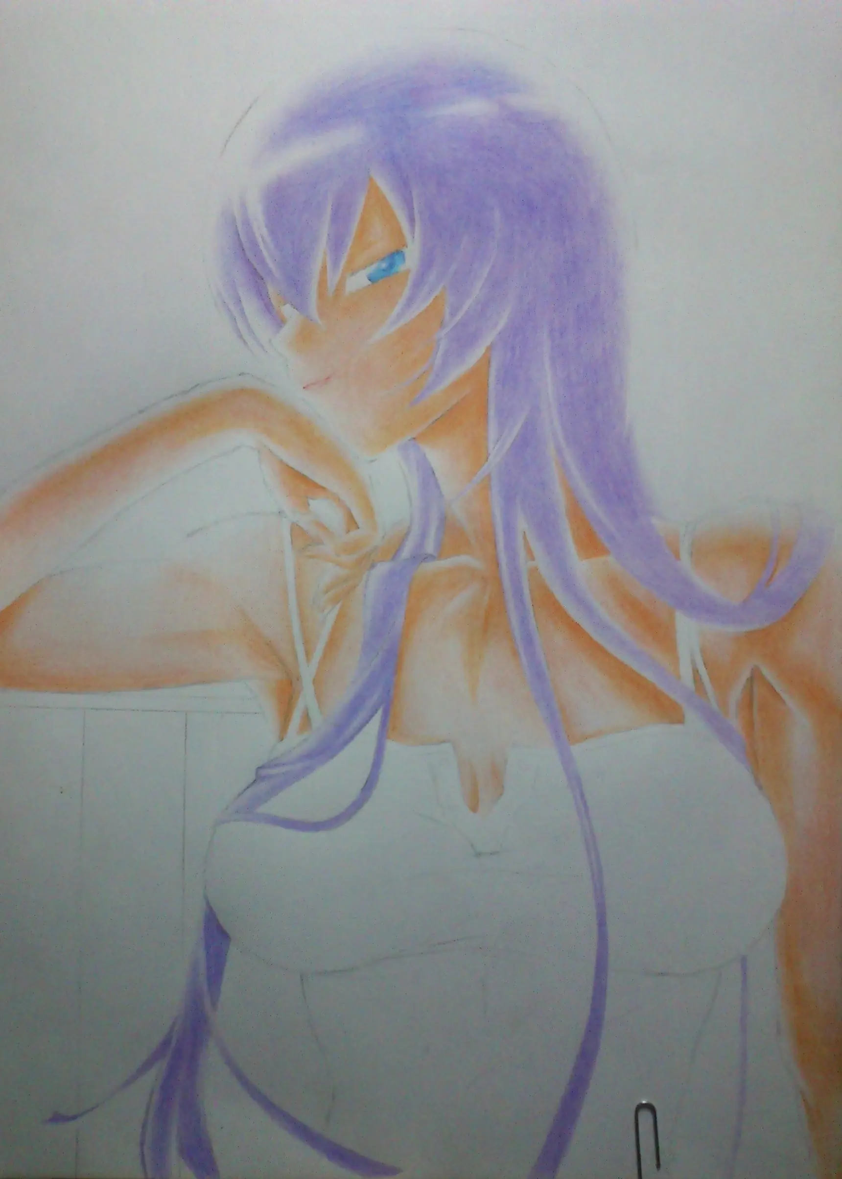dibujo saeko busujima H.O.T.D (yras)
