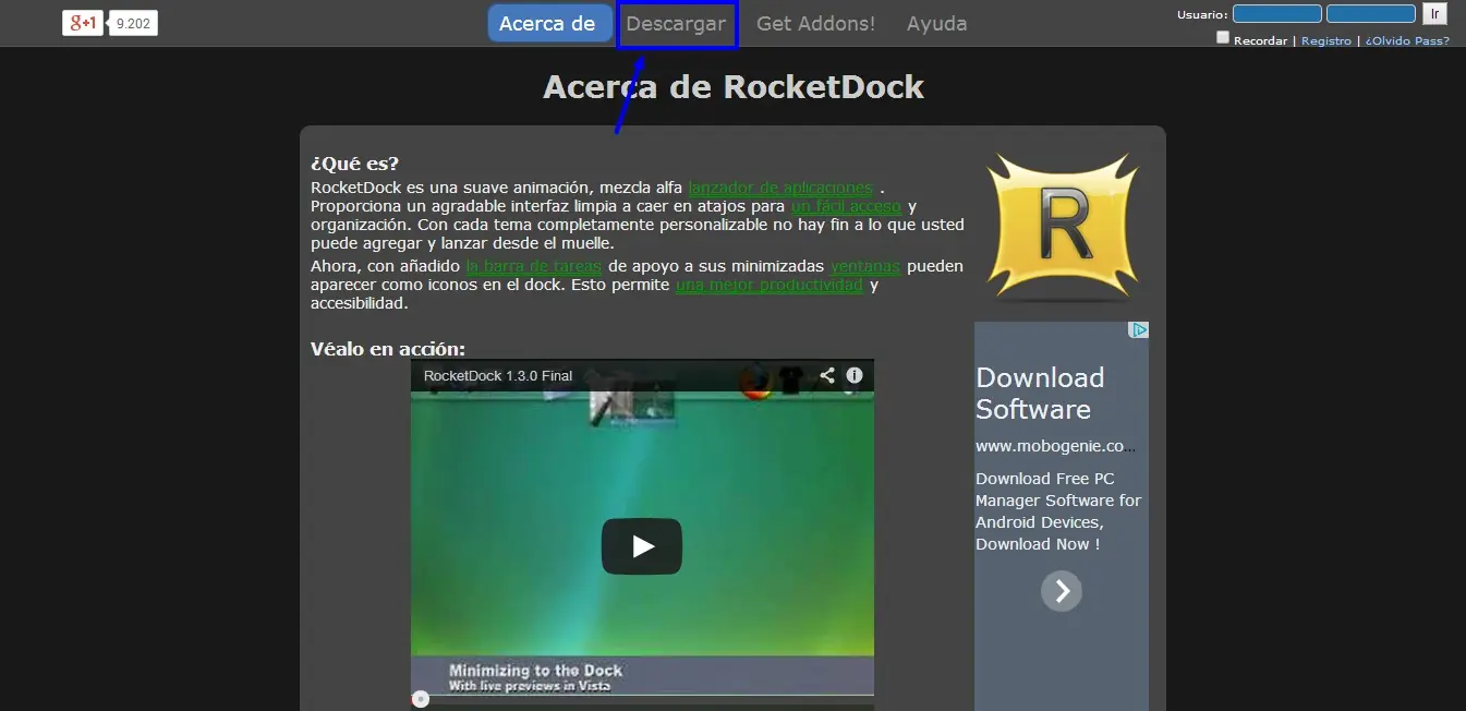 ¡Pesonaliza tu escritorio con Rocketdock!