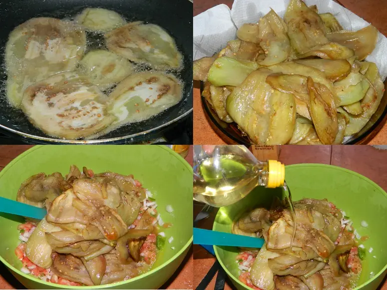 Berenjenas a la Húngara . Fotoreceta.