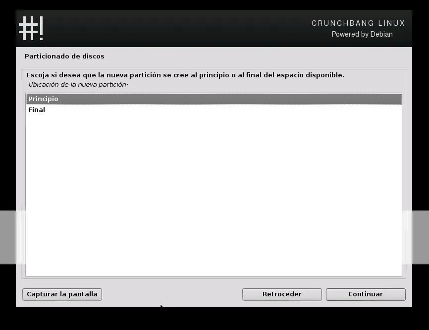 Instalacion de Debian-Particionado manual