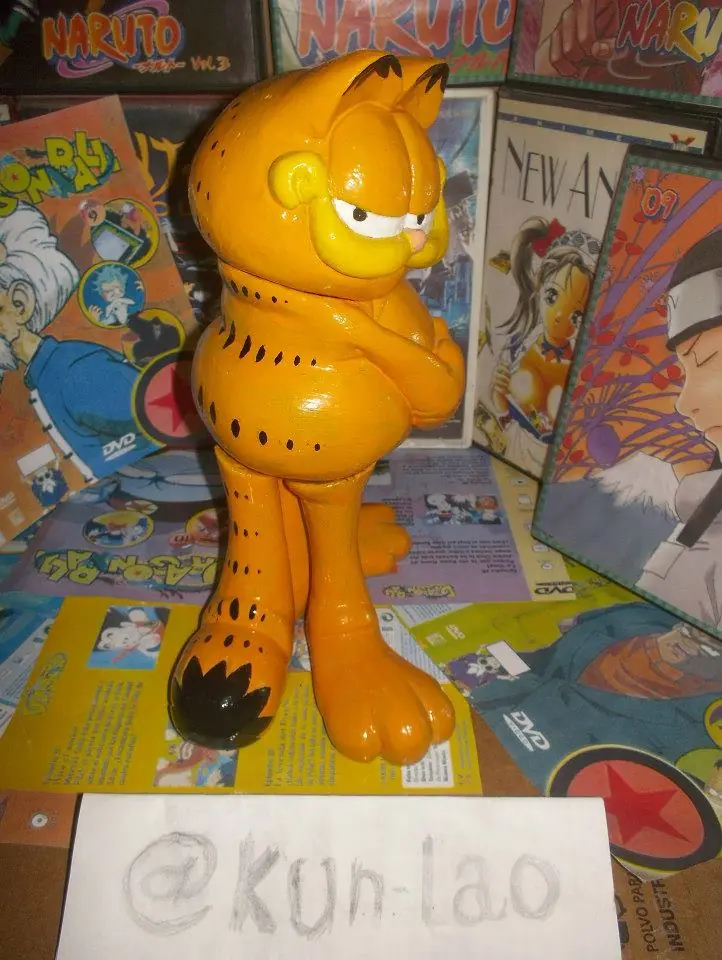 Mis esculturas de hashirama,garfield y anime