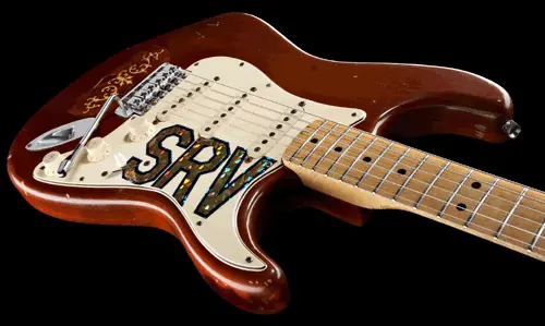 las guitarras del gran Stevie ray Vaughan