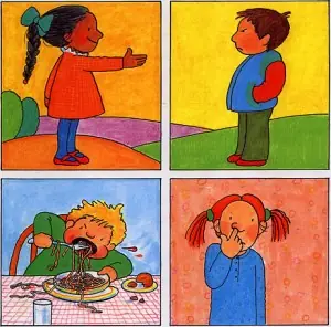 etiqueta infantil