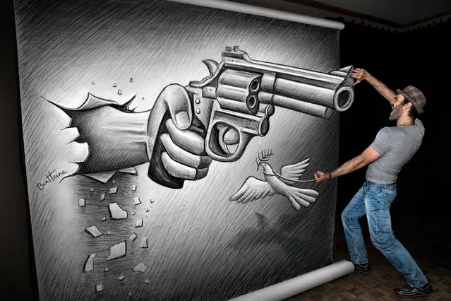 "Anamorphic Illusions" Por Ben Heine