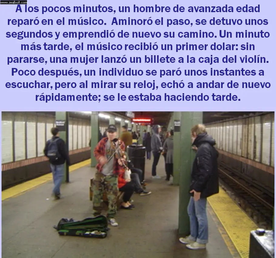 Para Reflexionar, El violinista...