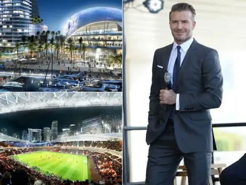 El estadio Propio de David Beckham Impresionante