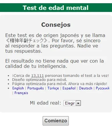 Conoce cuál es tu edad mental respondiendo este test