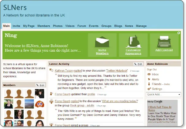 como crear Paginas .ning
