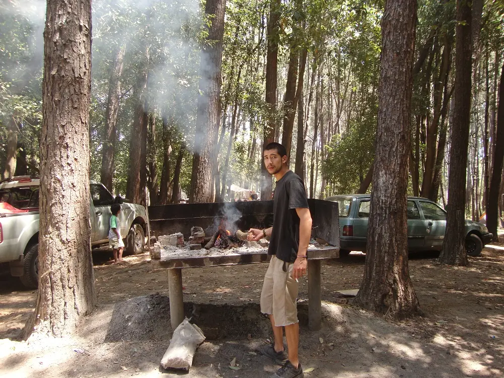 Foto-receta para camping: Pollo al disco