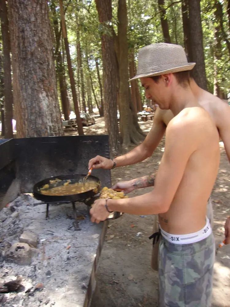 Foto-receta para camping: Pollo al disco