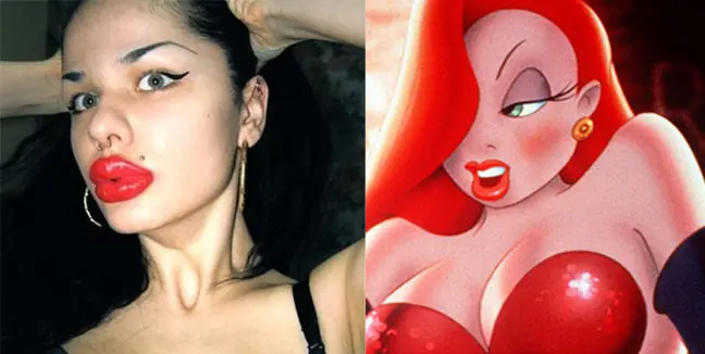 Se hizo 100 cirugías para parecerse a Jessica Rabbit