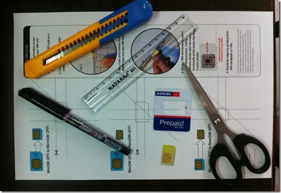 Convertir SIM o Micro SIM a Nano SIM para tu iPhone 5