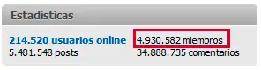 Taringa 5.000.000 de usuarios ...Gracias