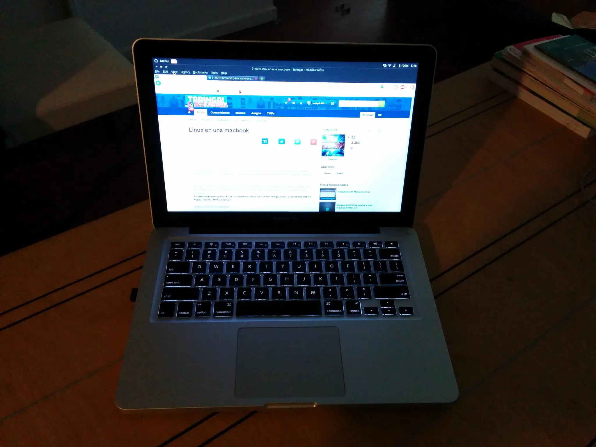 Linux en una macbook