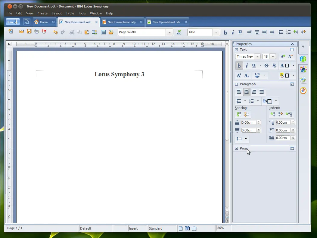 Lotus Symphony 3 Linux -Final-