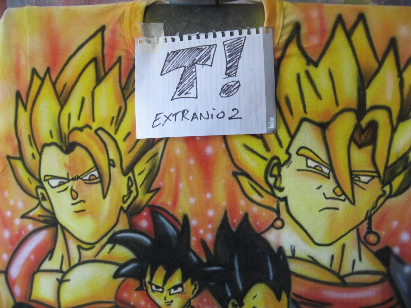 Remera de Dragon Ball Z Aerografiada