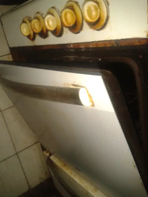 Arregle el problema con la puerta del horno y te lo demuestr