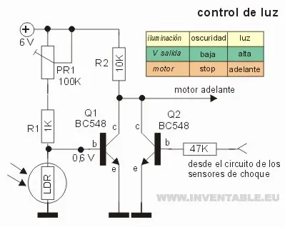 Robot a transistores - Parte 2