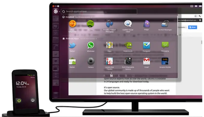 Ubuntu para Android se deja ver de nuevo en vídeo