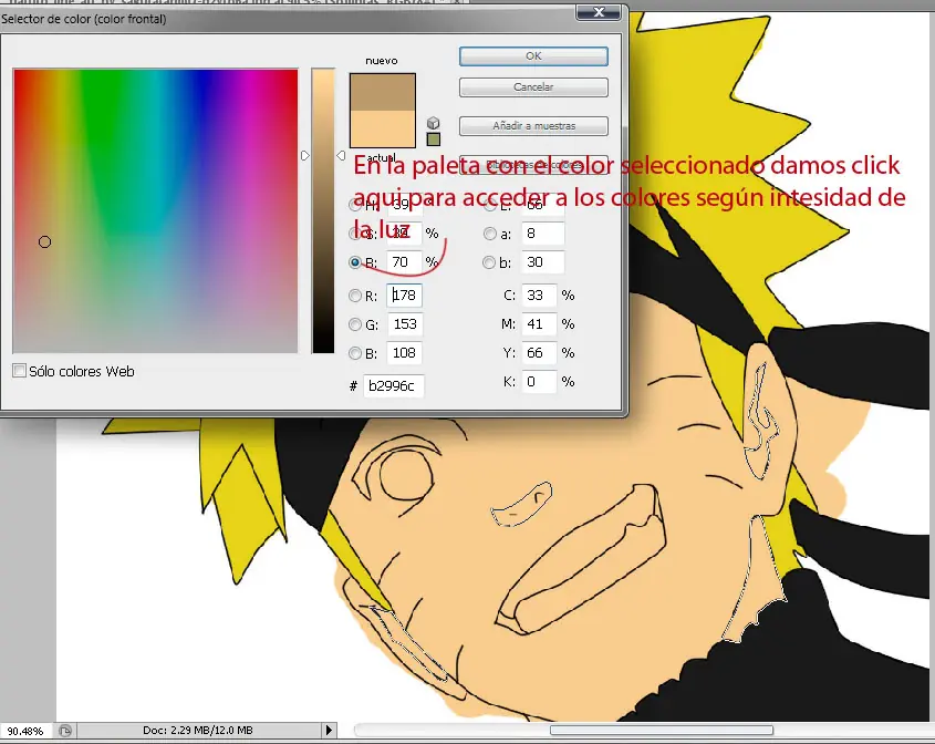 colorear manga