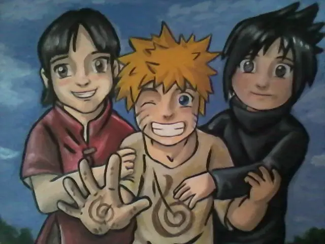 Naruto: Pintura propia + proceso
