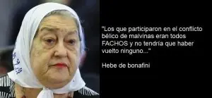 Ex combatiente de Malvinas critico a Bonafini