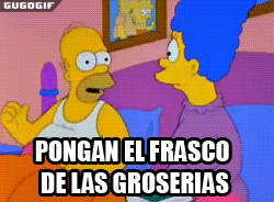 POngan el frasco de groserias