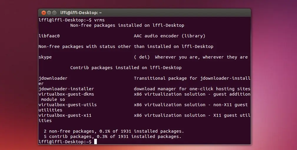 Comproba si tu Linux está libre de software privativo