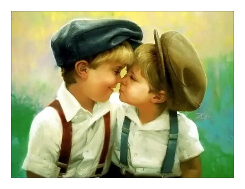 Pinturas de niños.
