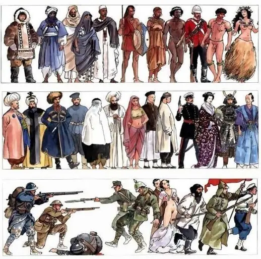 La historia de la humanidad según Milo Manara.
