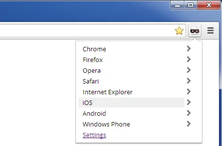 Simula otro navegador para navegar mejor