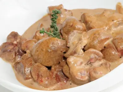 Riñones de ternera a la mostaza