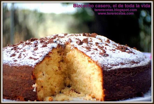 Bizcocho casero, el de toda la vida...