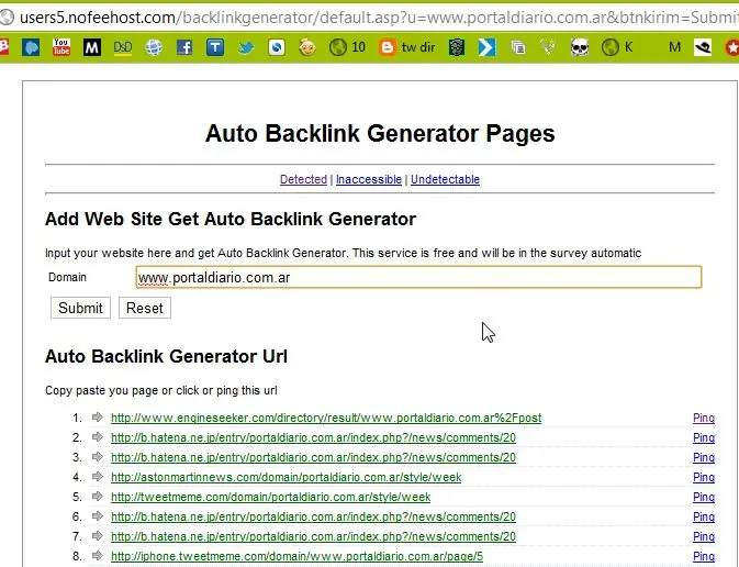 Sos webmaster? 10.000 backlinks gratis para tu sitio!