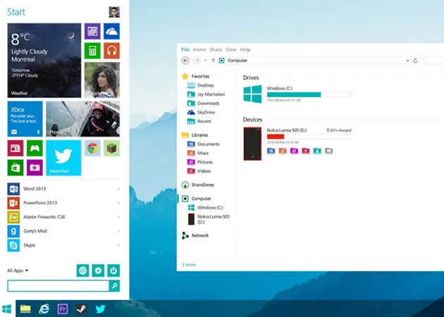 Otro menú de inicio para Windows 8.1 Update 1