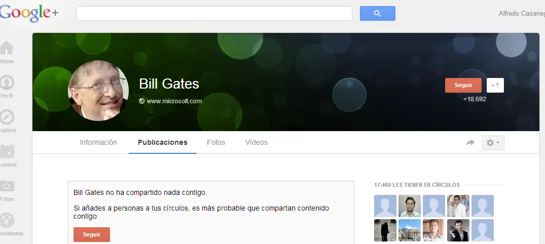 Mark Zuckerberg y Bill Gates están en Google+