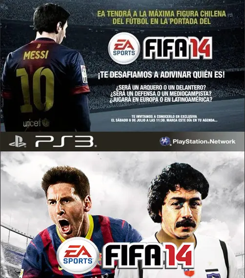 Fifa 14 anuncia jugador chileno en portada
