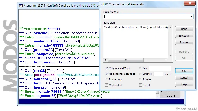 IRC:La época dorada de las salas de chat (post nostalgico)