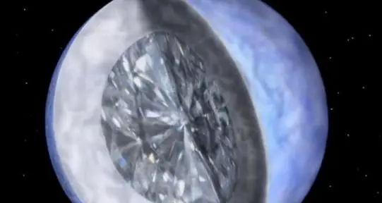 Hallan un "planeta de diamante" y una estrella de