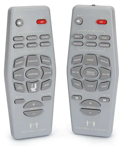 control remoto hombres