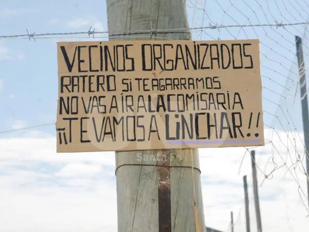 Estuve en un linchamiento y te lo cuento.