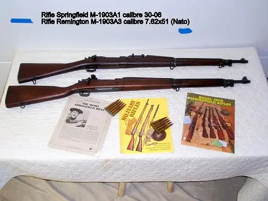 Rifle, U.S. Springfield modelo M-1903A1/A3